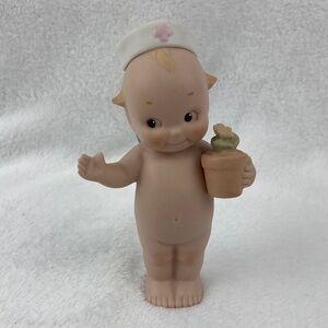 VTG Jesco 1991 Kewpie Doll Nurse with Flower Pot Figurine 4.5” Rose O’Neill
